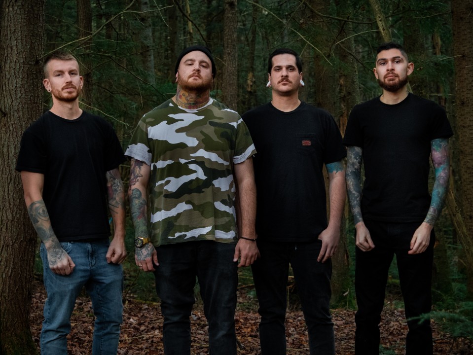 Beyond Deviation press picture 2021 (from left to right: Rock Beauchamp, Kris Chayer, Guillaume Villeneuve, Fred Nylist)